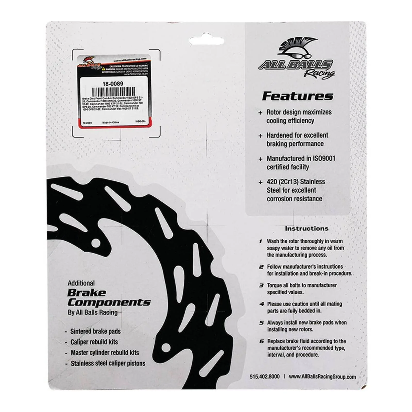 Brake Disc Front / Rear – 18-0089 - Image 5