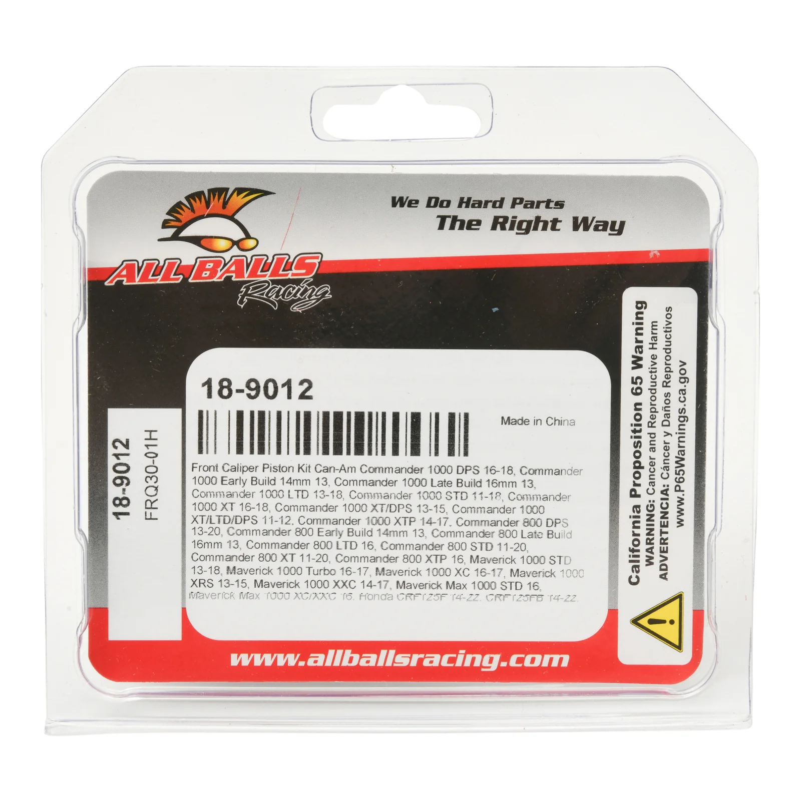 All Balls Racing Calliper Piston Kit (18-9012) - Image 3