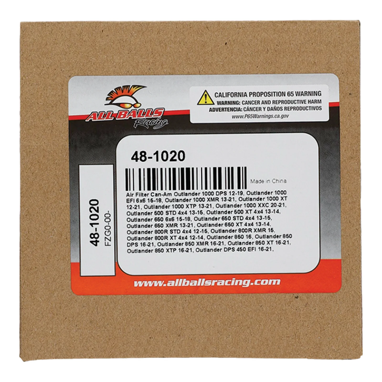 All Balls Racing Air Filter (48-1020) - Image 3