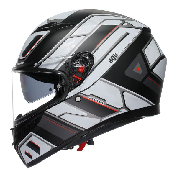 AGV Mens Motorcycle Full Face K3 Rivia Matt Black/White - Image 4