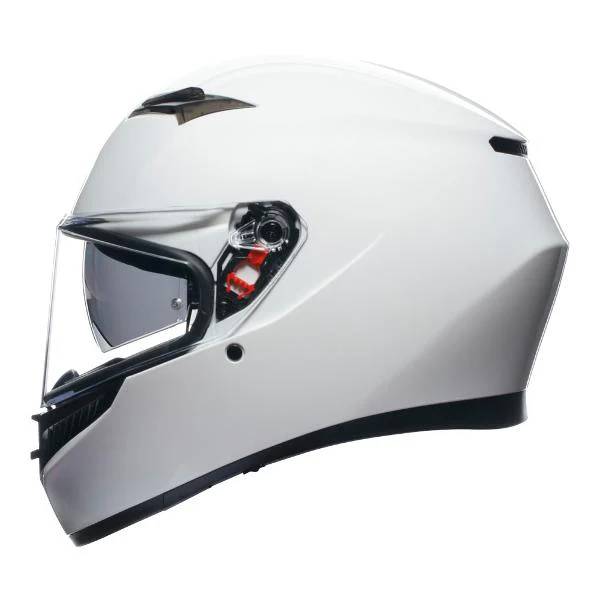 AGV Mens Motorcycle Full Face K3 Seta White - Image 4