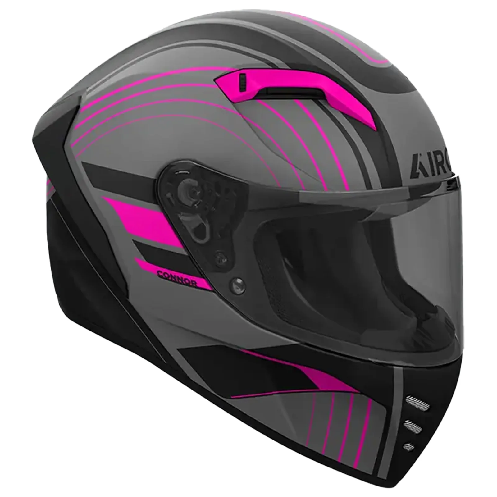 Airoh Road Motorcycle Helmet Connor Achieve Pink Matt - Image 4