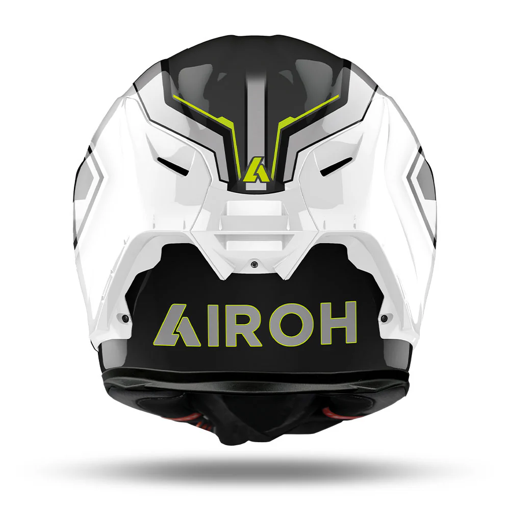 Airoh Road Motorcycle Helmet GP550-S Rush White / Yellow Gloss - Image 3