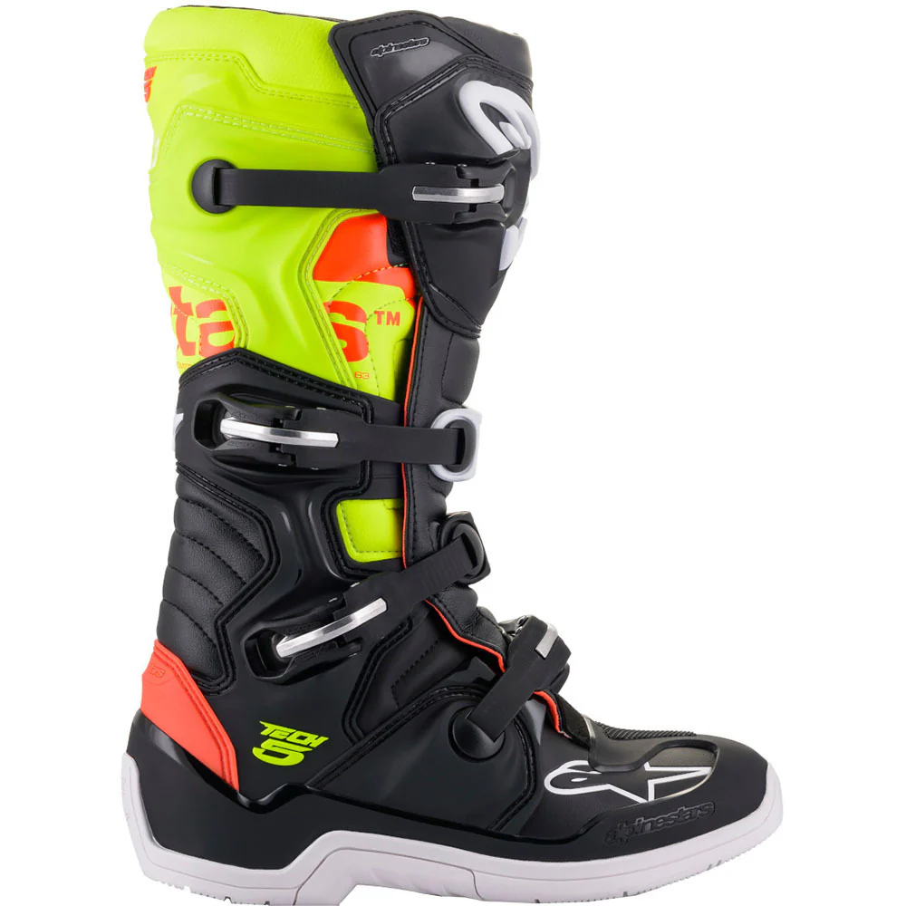 Alpinestars 2024 Tech 5 Black / Red / Fluro Boots - Image 3
