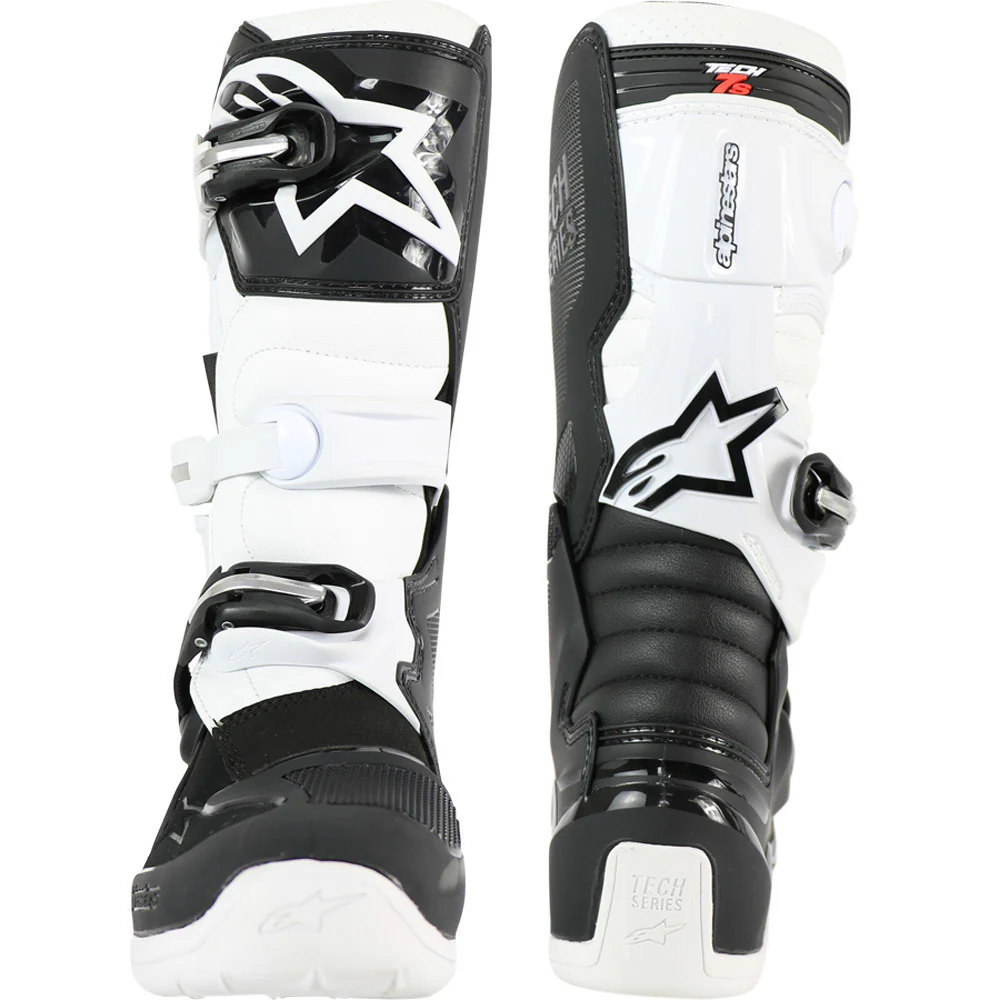 Alpinestars 2024 Tech 7s Black / White Kids Boots - Image 4