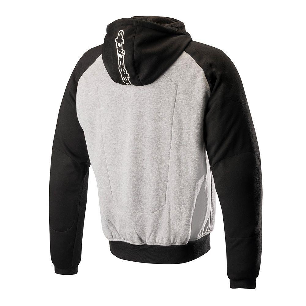 Alpinestars Protective Hoodie Chrome Sport Grey/Black - Image 3