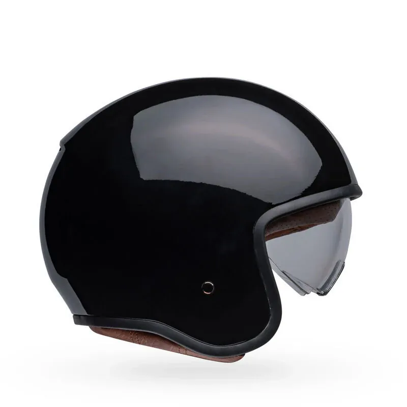 Bell Mens Motorcycle TX 501 Open Face Helmet Gloss Black - Image 4