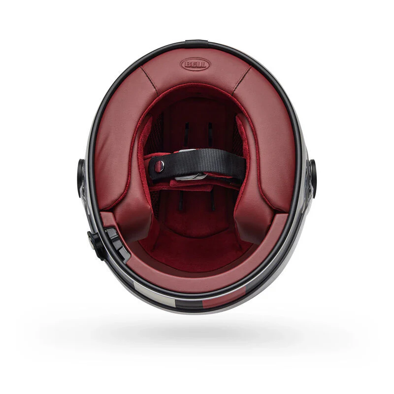 Bell Motorcycle Full Face Bullitt GT Command Retro Helmet BW - Image 4