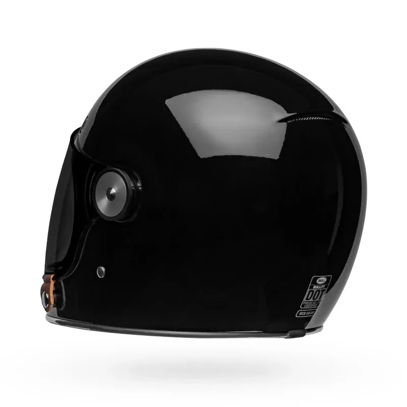 Bell Motorcycle Full Face Bullitt GT Retro Helmet Black - Image 3