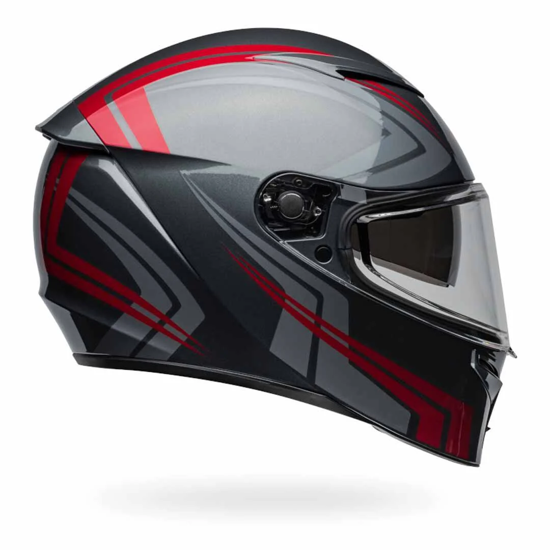 Bell Motorcycle Full Face Lithium Shear Helmet Grey Red