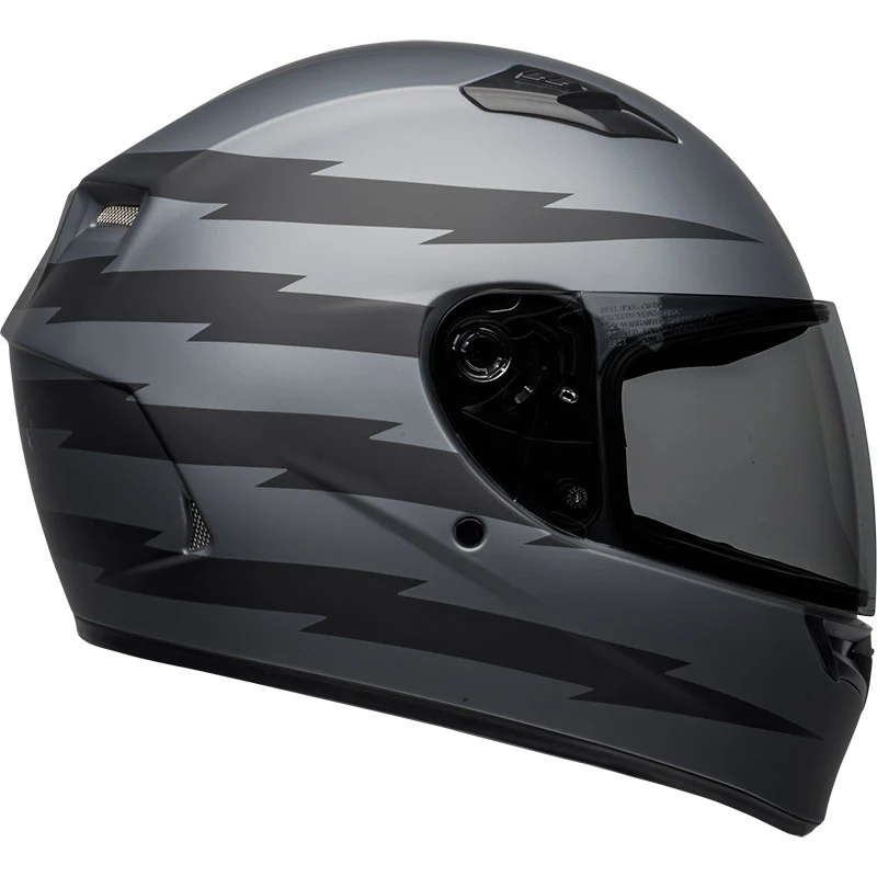 Bell Street Motorbike Helmet Qualifier Z-Ray Grey Matt Black - Image 3