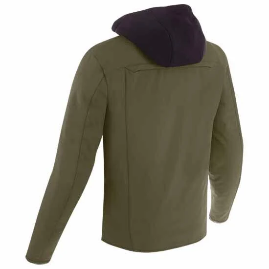Bering Elite Urban Rider Hooded Motorcycle Jacket Khaki - Image 2
