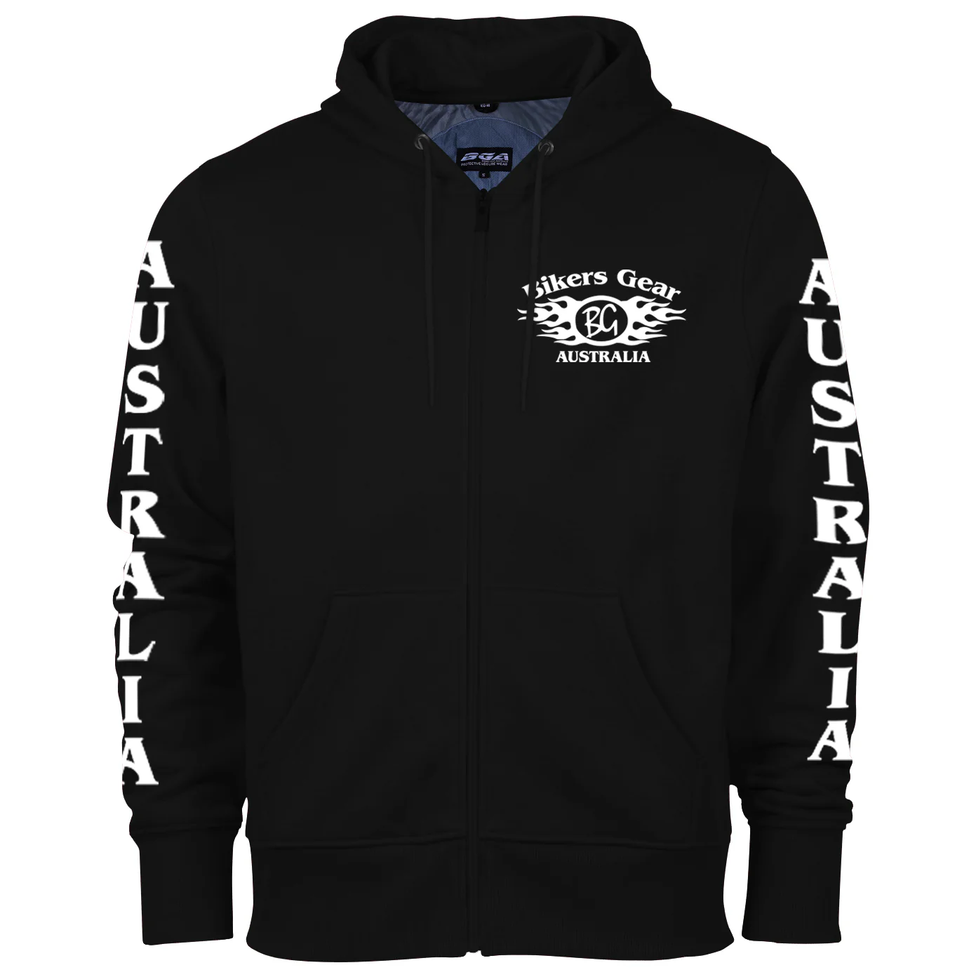 Bikers Gear Australia Printed Protective Motorcycle kevlar Hoodie - Image 4