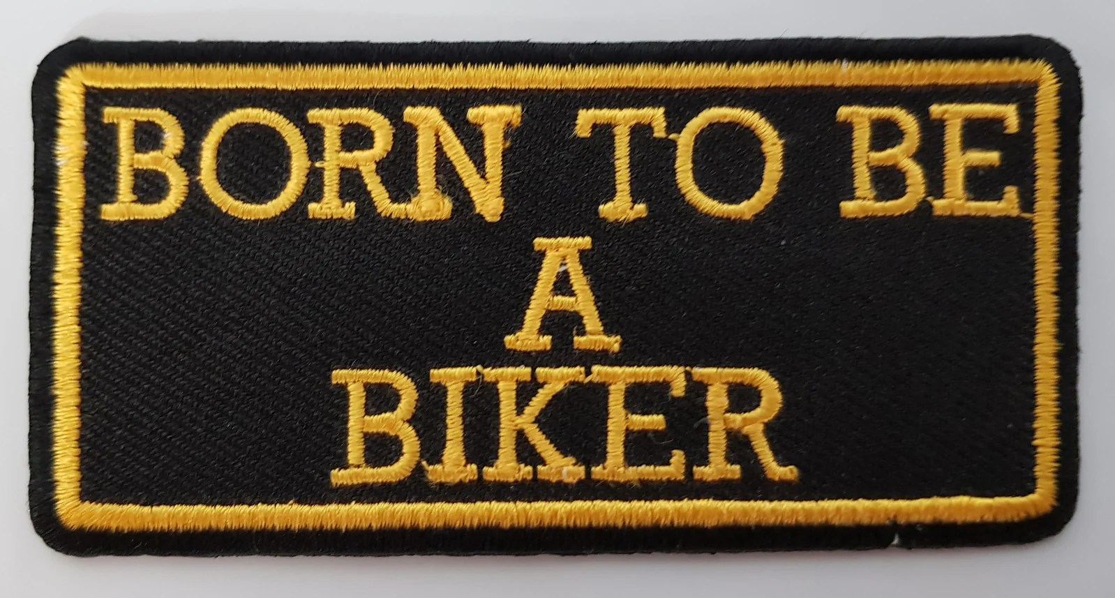 Bikers Gear Australia Born to be a Biker Motorcycle Patch