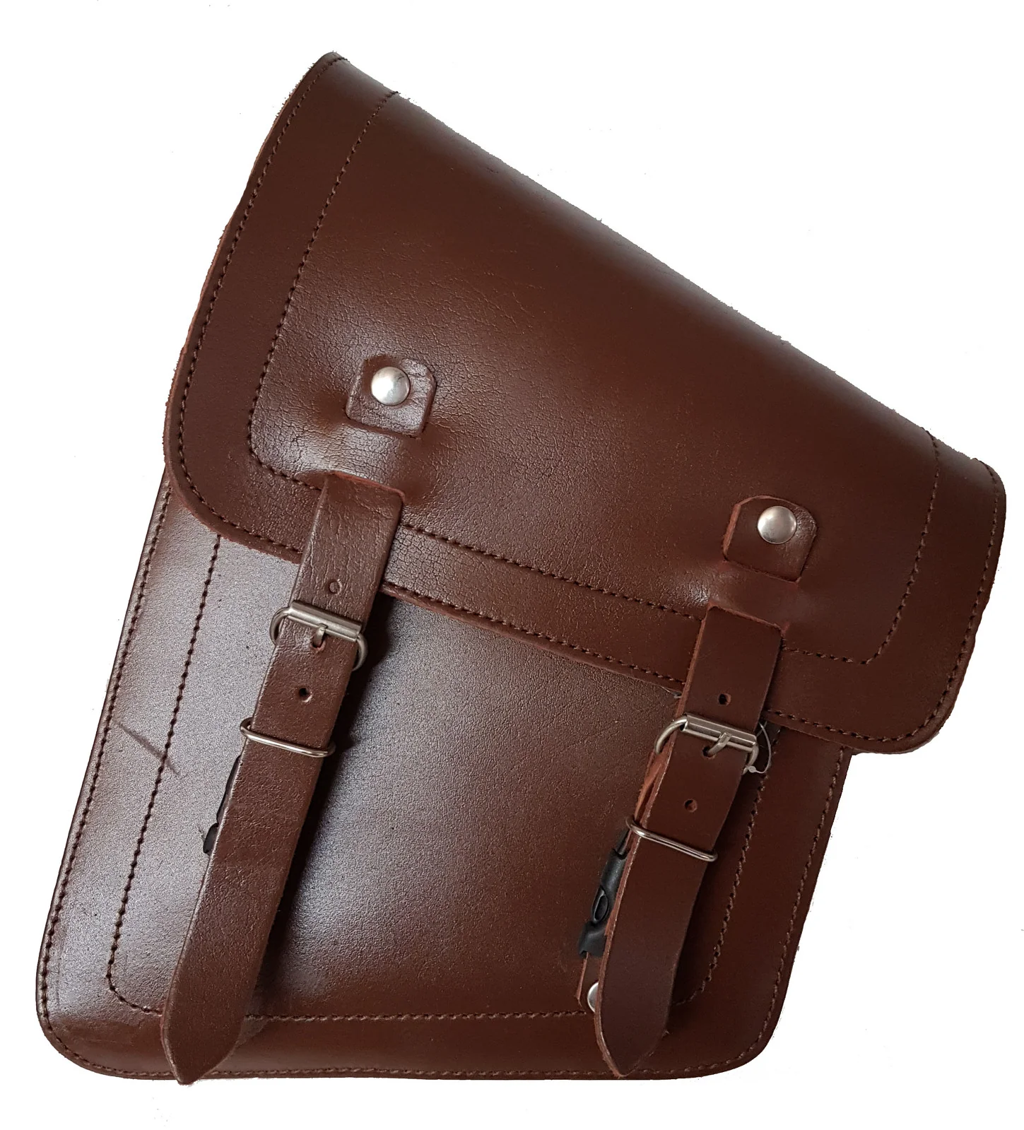 BGA Freedon Motorcycle Softail Swingarm Bag Brown