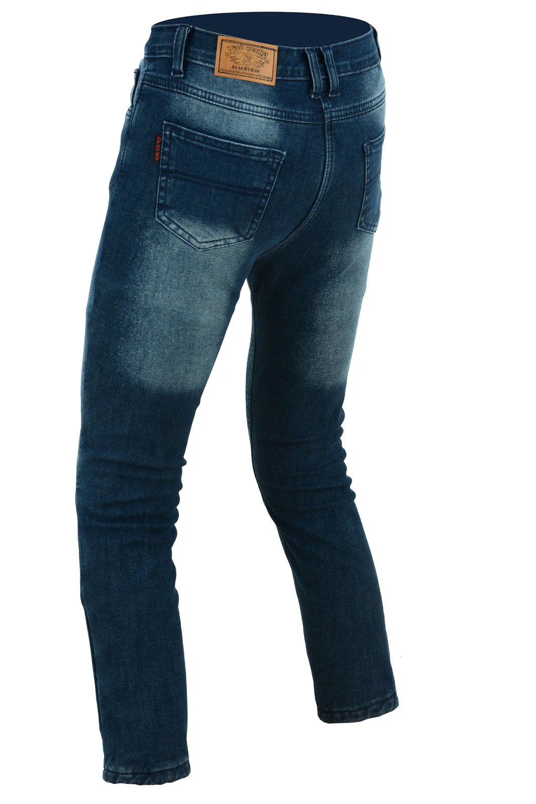 BGA Junee Kevlar Lined Kids Motorcycle Jeans Blue - Image 2