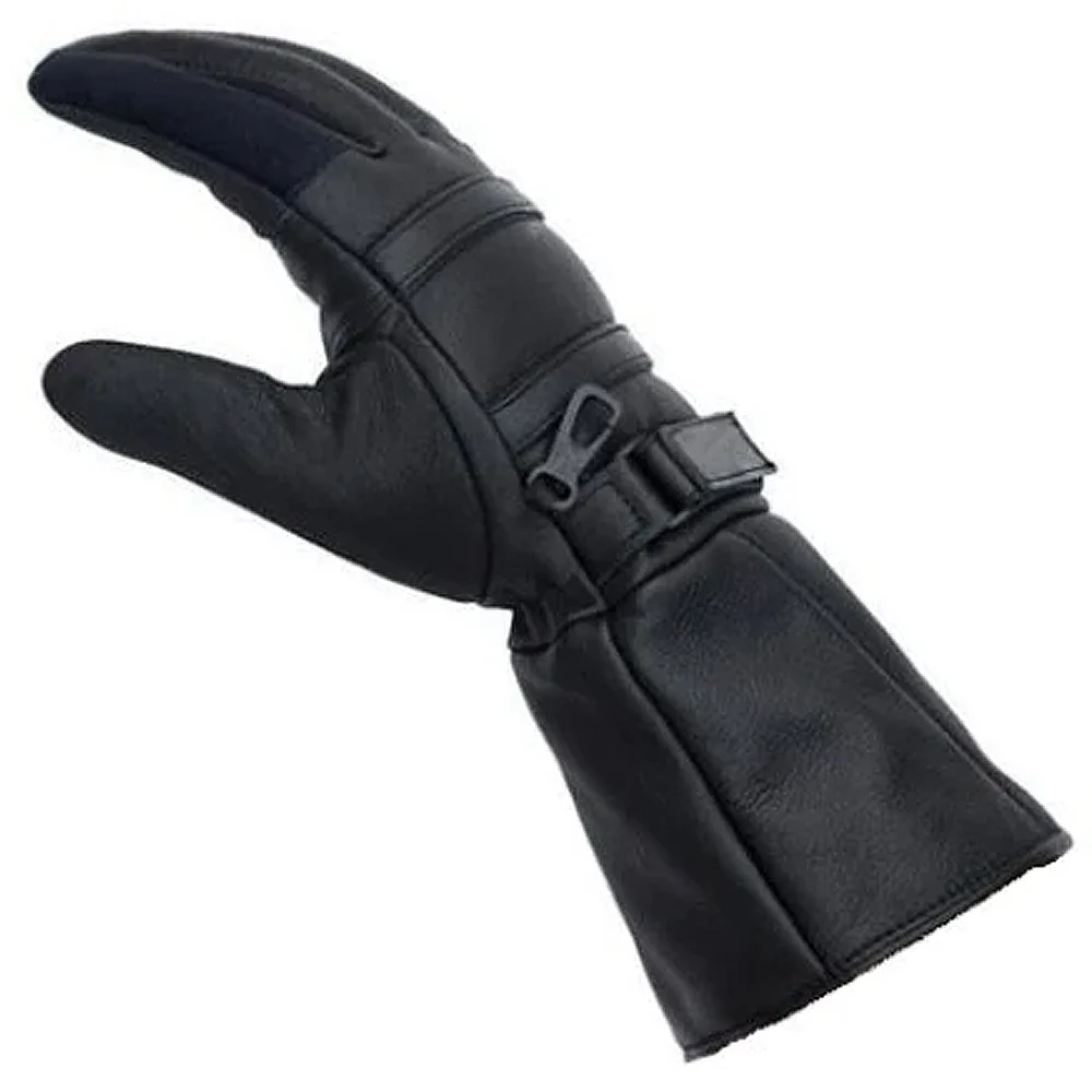 Bikers Gear Australia Leather Long Gauntlet Motorcycle Gloves
