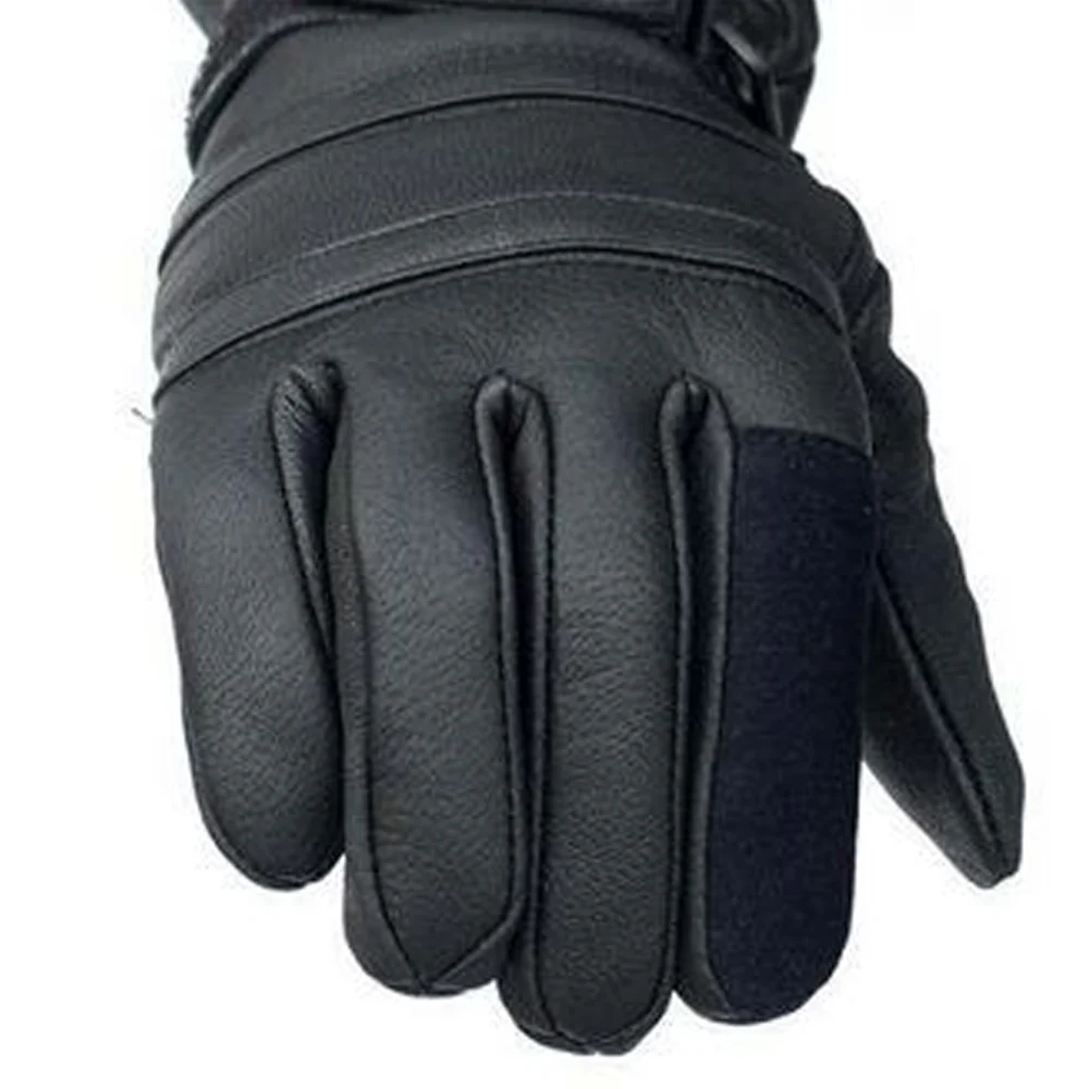 Bikers Gear Australia Leather Long Gauntlet Motorcycle Gloves - Image 4