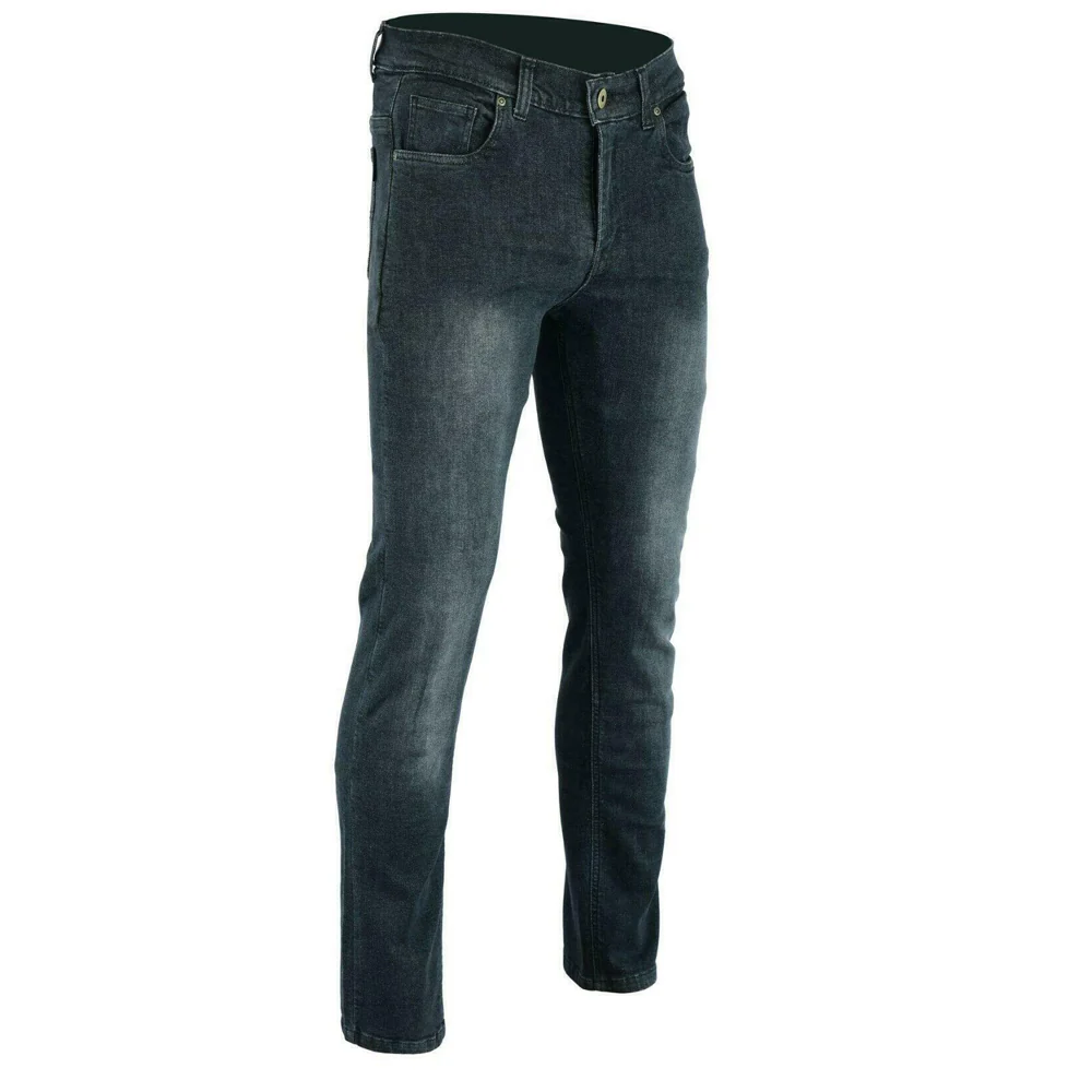 Bikers Gear Australia Mens Highway Stretch Denim Protective Lined With Kevlar Motorcycle Jeans Grey - Image 7