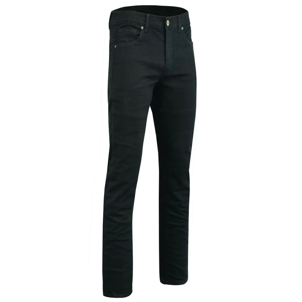 Bikers Gear Australia Mens Victor Comfort Protective Lined With Kevlar Motorcycle Stretch Jeans Black - Image 4