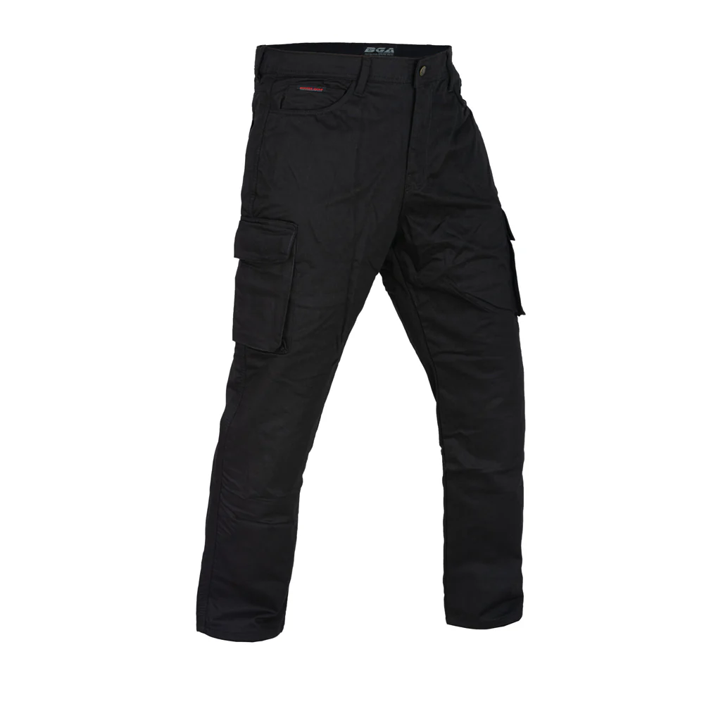 Bikers Gear Australia Robin Men Motorcycle Cargo Jeans Lined With Kevlar Black - Image 4