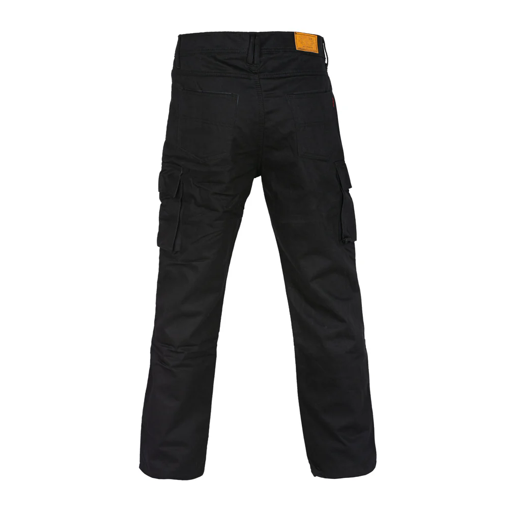 Bikers Gear Australia Robin Men Motorcycle Cargo Jeans Lined With Kevlar Black - Image 6