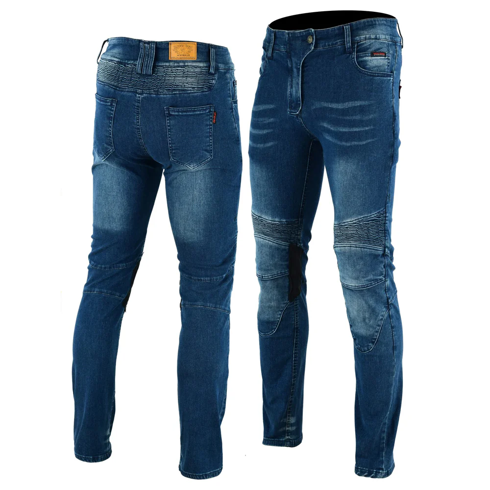 Bikers Gear Australia Scorpion Protective Lined With Kevlar Motorcycle Jeans Blue - Image 3