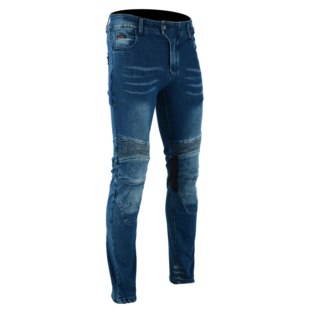 Bikers Gear Australia Scorpion Protective Lined With Kevlar Motorcycle Jeans Blue - Image 4
