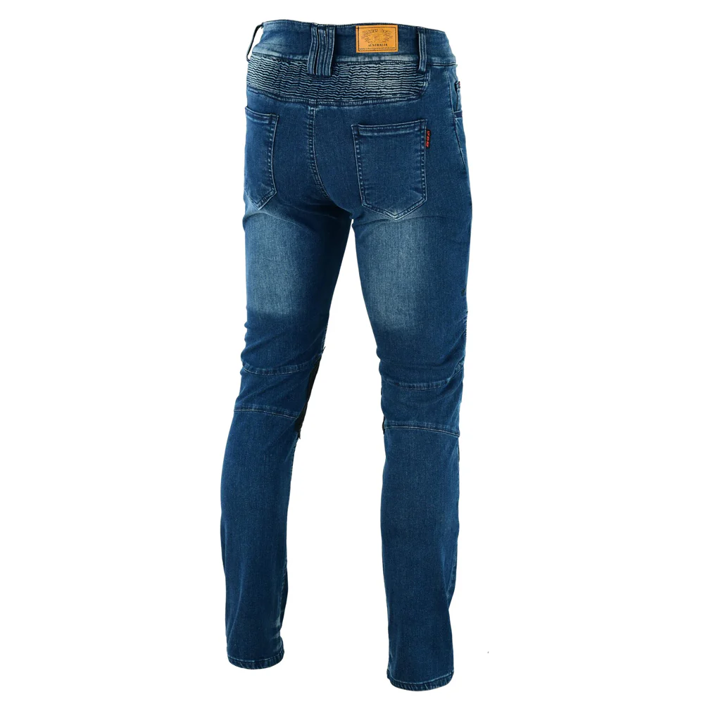 Bikers Gear Australia Scorpion Protective Lined With Kevlar Motorcycle Jeans Blue - Image 5
