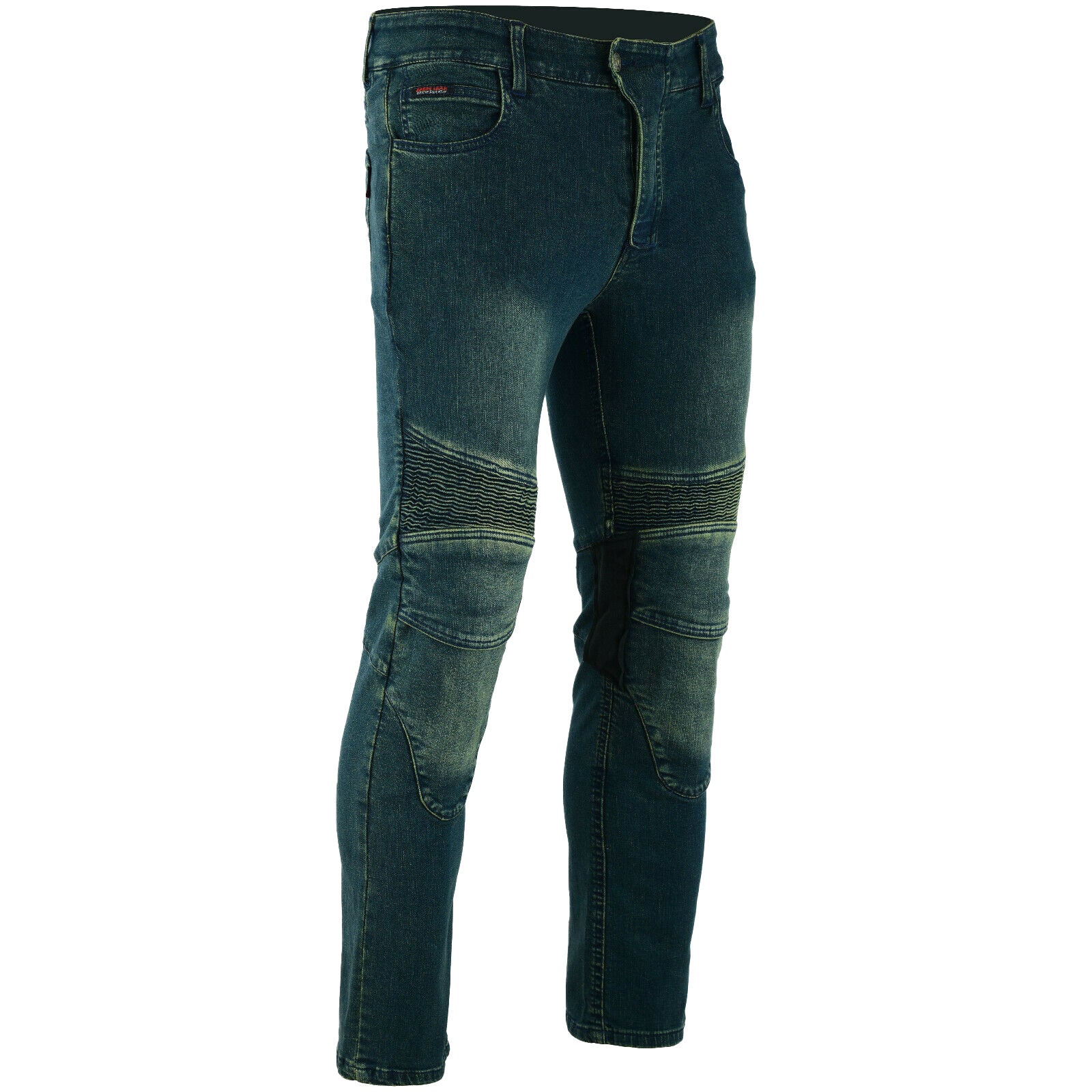 Bikers Gear Australia Scorpion Protective Lined With Kevlar Motorcycle Jeans Tent Blue - Image 4