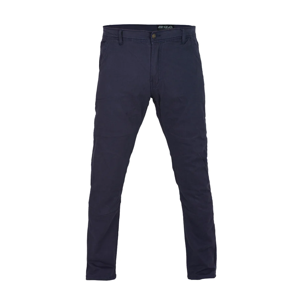Bikers Gear Australia Stork Motorcycle Kevlar Lined Chinos Pants Blue Stretch - Image 3