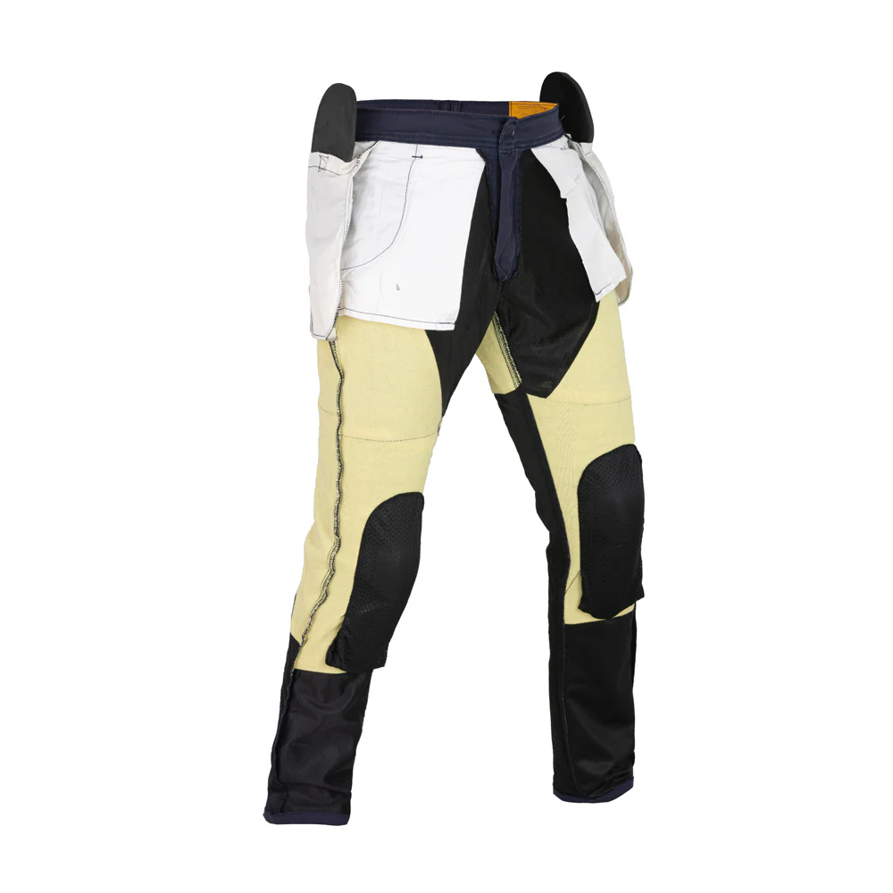 Bikers Gear Australia Stork Motorcycle Kevlar Lined Chinos Pants Blue Stretch - Image 4