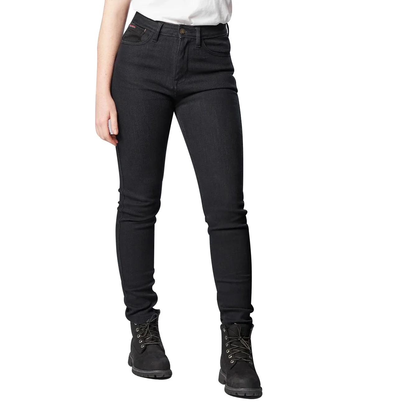 Bikers Gear Australia Womens Classic Motorcycle Kevlar Jeans Black - Image 5