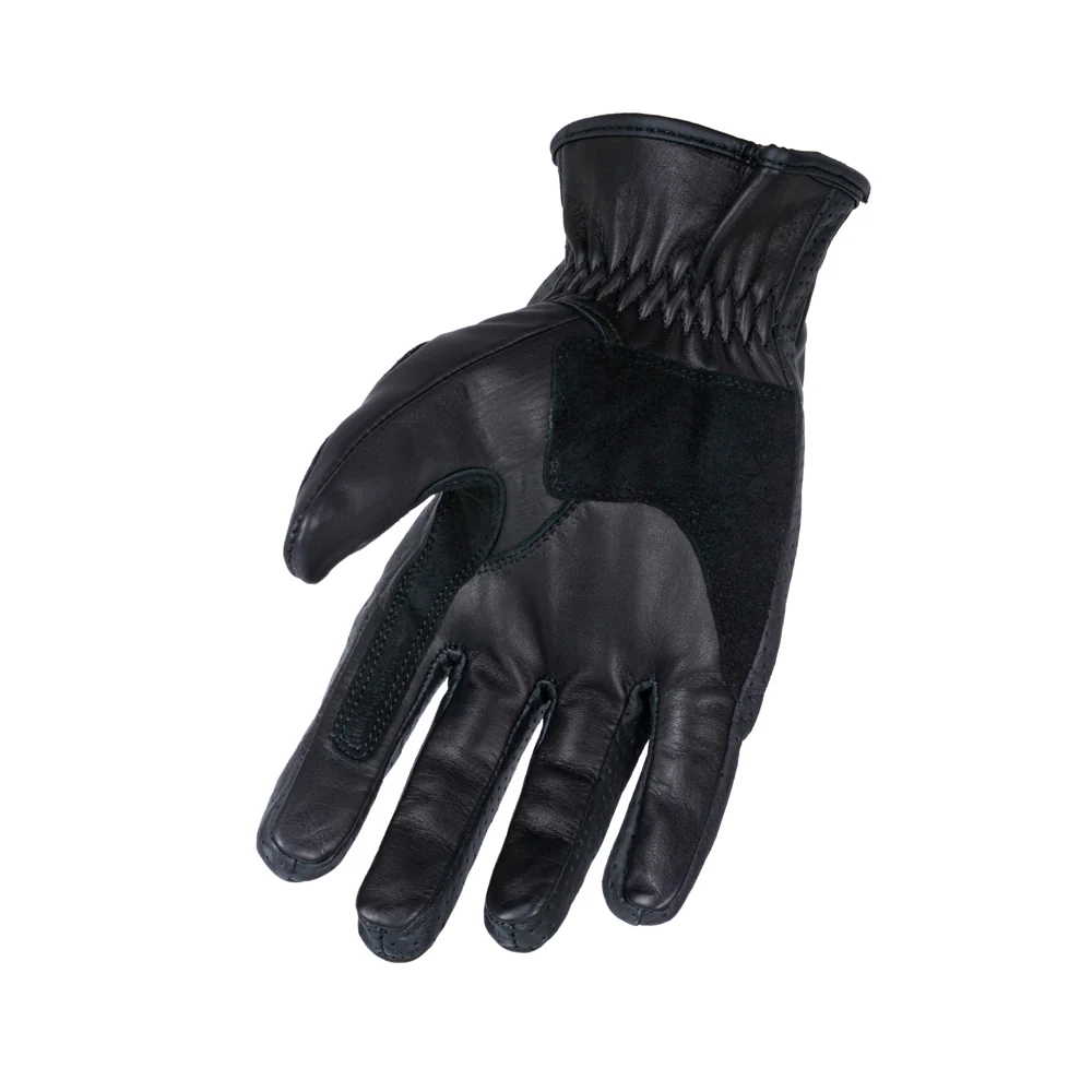 Bikers Gear Australia Tasker Leather Motorcycle Gloves Black - Image 4