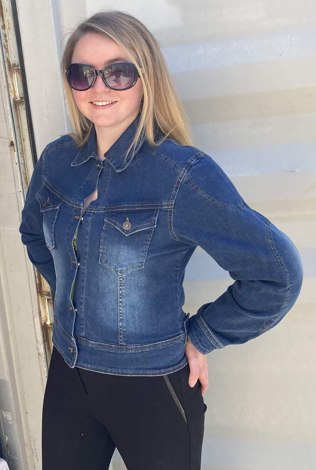 BGA Vixen Women's Protective Denim Jacket Blue Kevlar Lined - Image 7