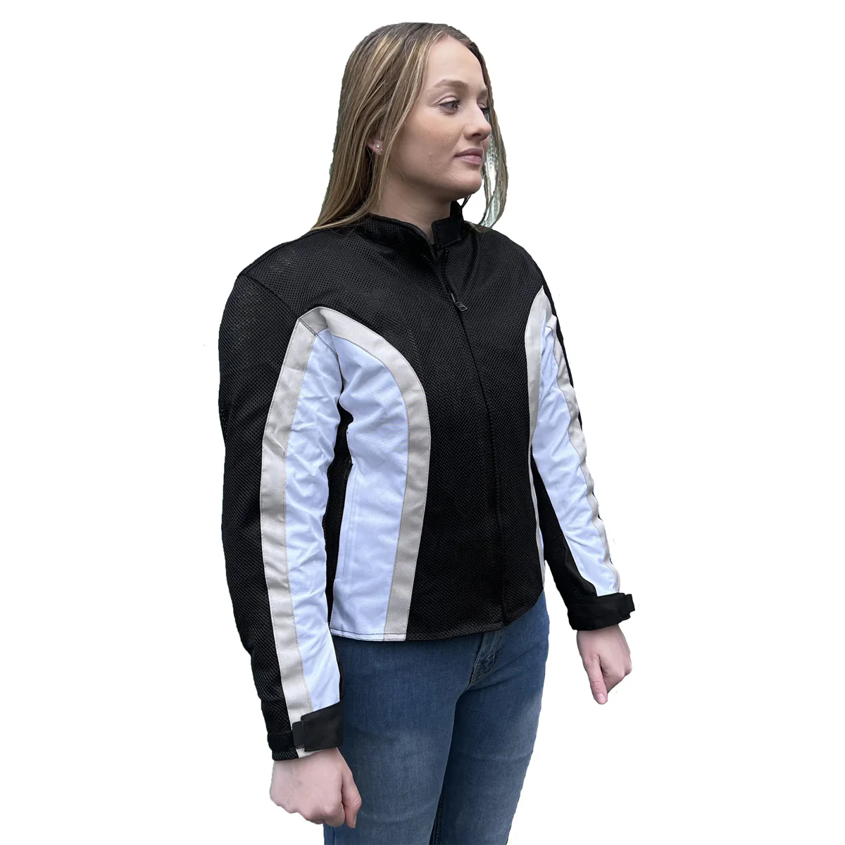 Bikers Gear Australia Women's Xena WP Motorcycle Jacket White