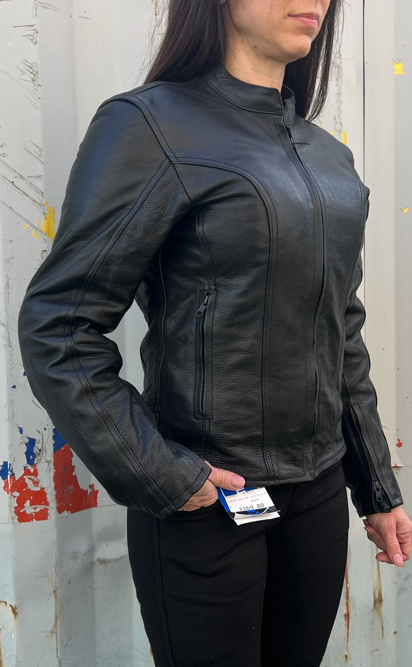 Bikers Gear Australia Zena Women Motorcycle Leather Jacket - Image 5
