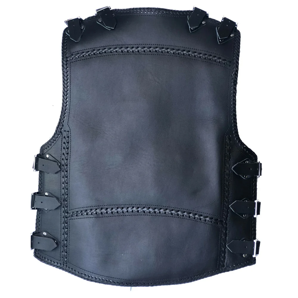 Bikers Gear Australia Albany HD 3mm Motorcycle Club buckle Vest Black - Image 3