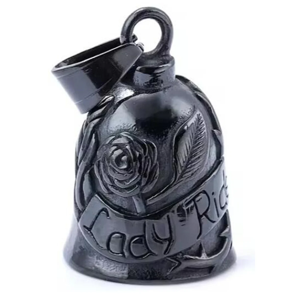 Bikers Gear Australia Black Lady Rider Motorcycle Guardian Bell New