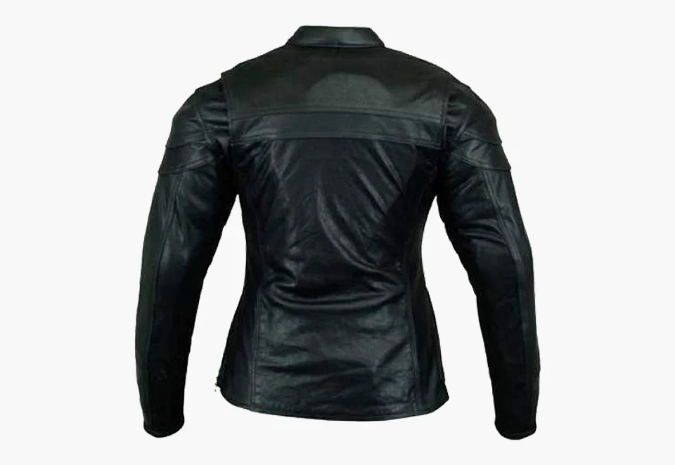 Bikers Gear Australia Sturgis Women Leather Motorcycle Jacket Black - Image 3