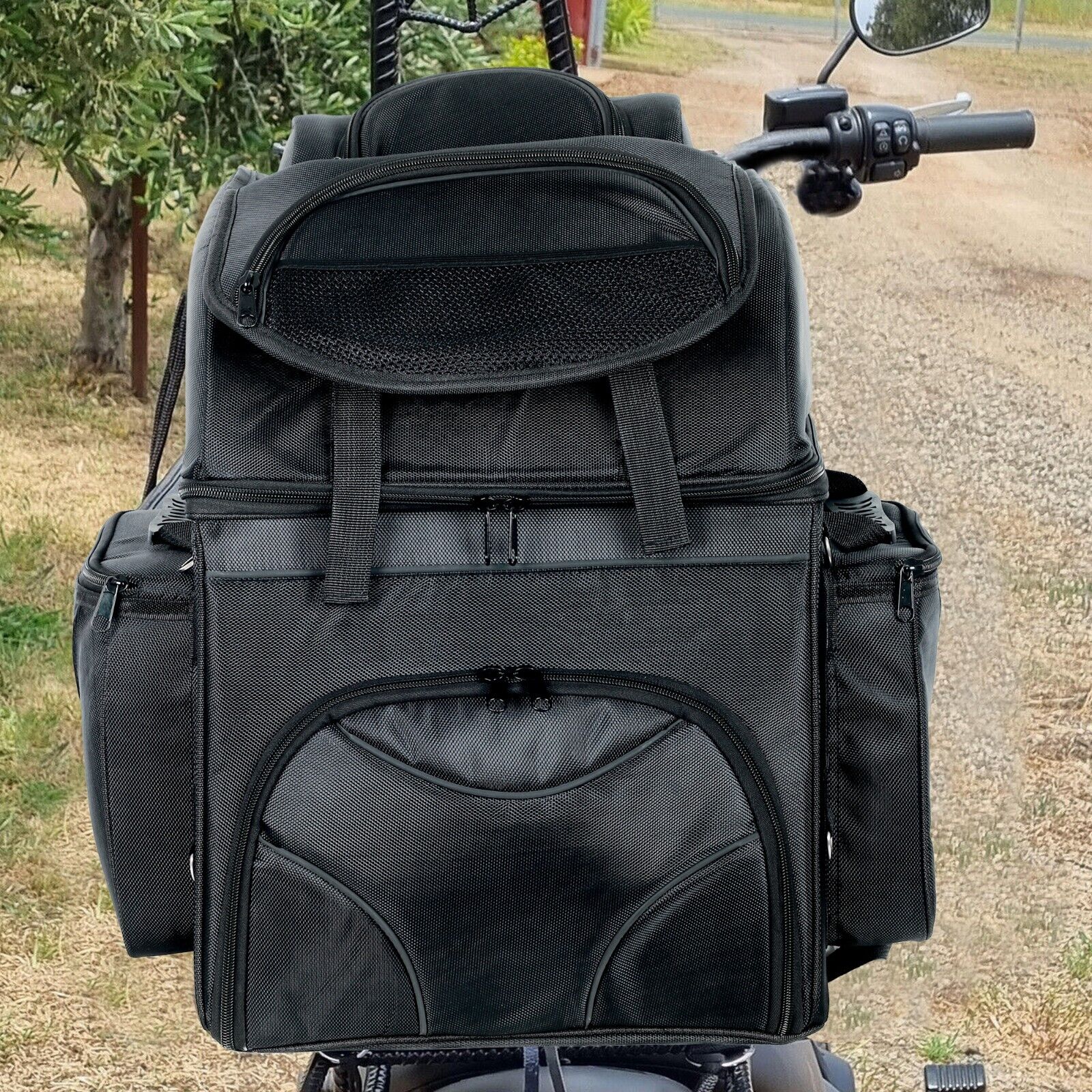 Bikers Gear Australia Castor Waterproof  Undy Motorbike Sissy Bar Bag - Image 5