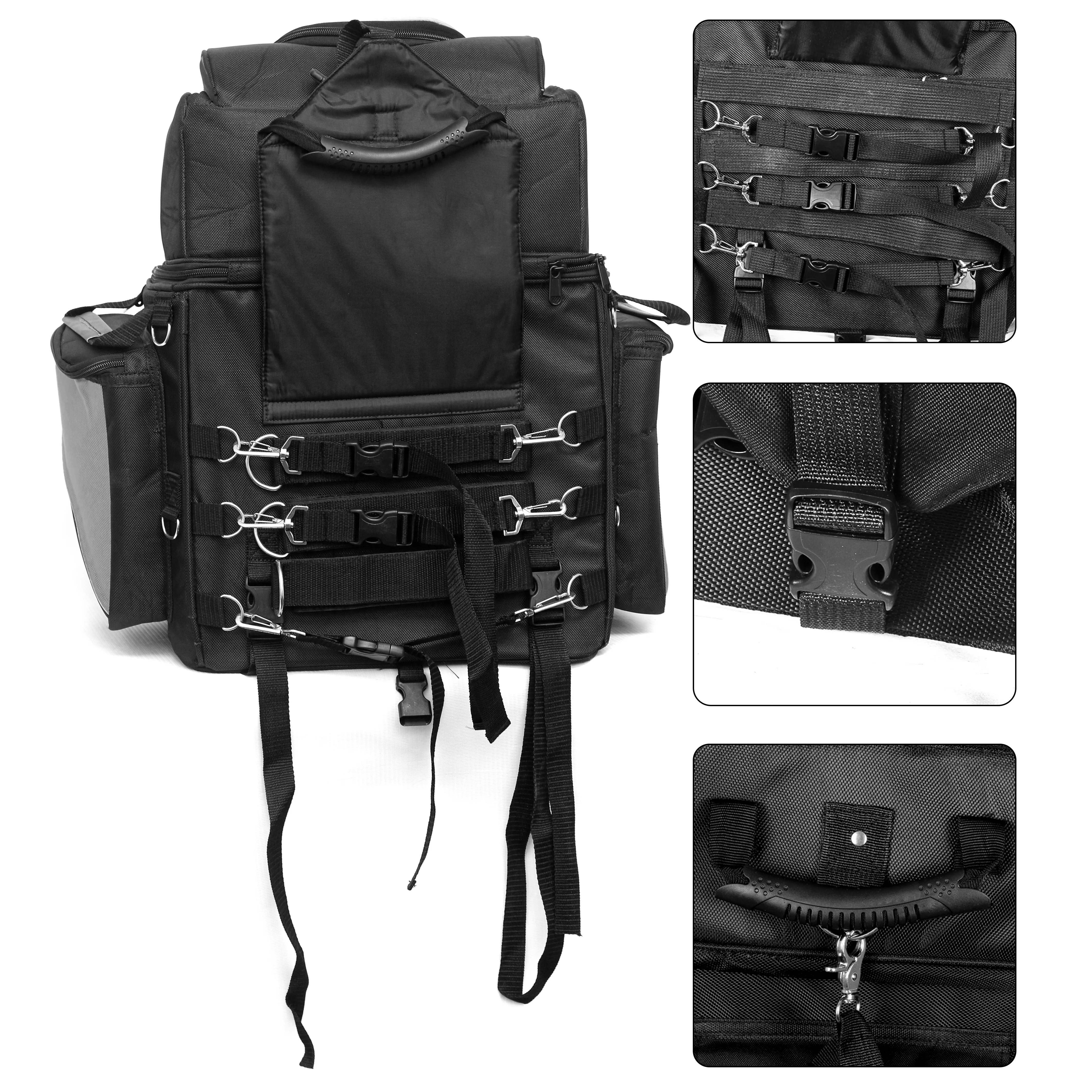 Bikers Gear Australia Castor Waterproof  Undy Motorbike Sissy Bar Bag (grey) - Image 5
