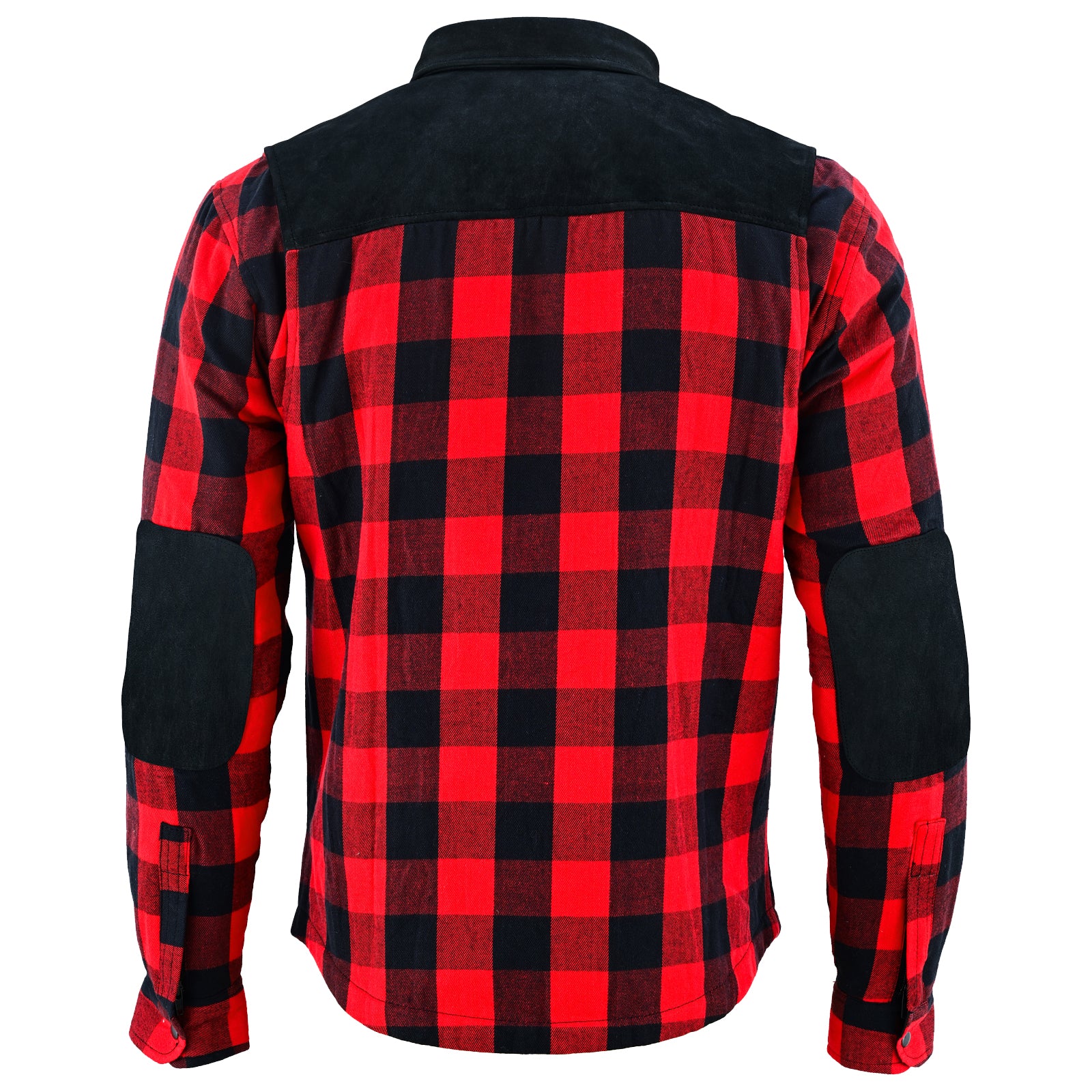 Bikers Gear Australia CE Rifster Lined with Kevlar Flannel Motorcycle Shirt Leather outside Pockets - Image 5