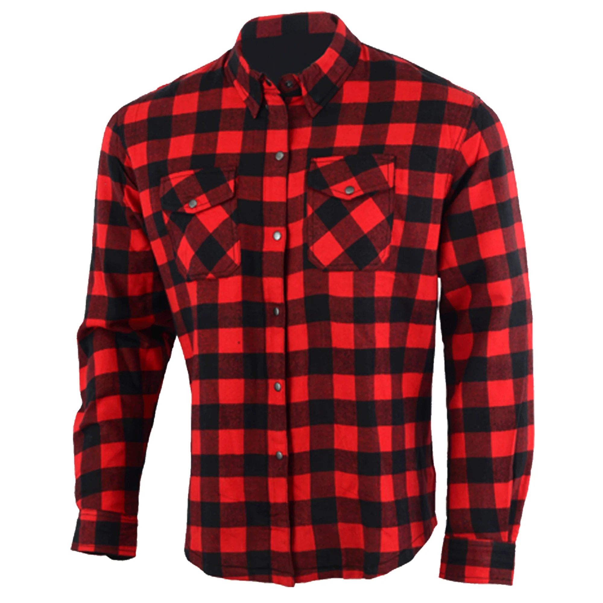Bikers Gear Australia Exo Protective Lined with Kevlar Motorcycle Shirts Red / Black - Image 5