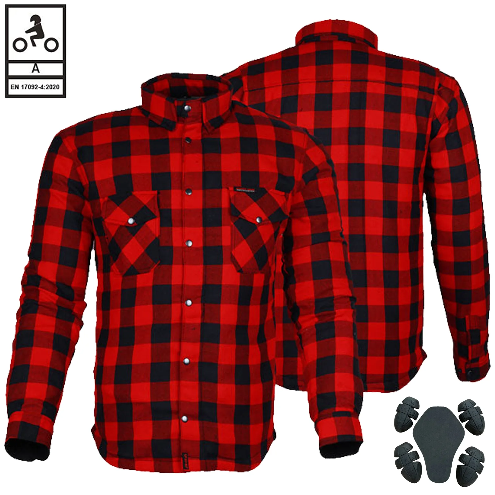 Bikers Gear Australia Exo Protective Lined with Kevlar Motorcycle Shirts - Image 5