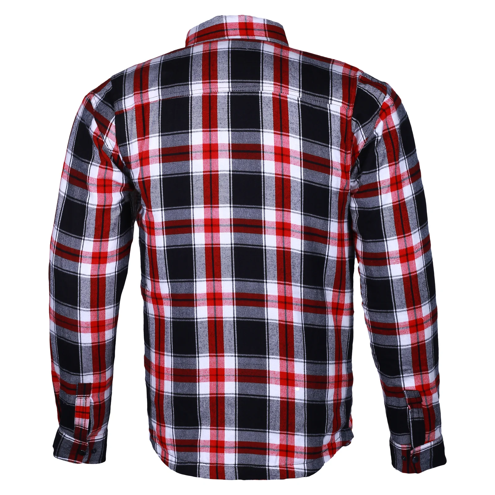 Bikers Gear Australia Timber HD Motorcycle Lined with Kevlar Shirt Red / White / Black - Image 5