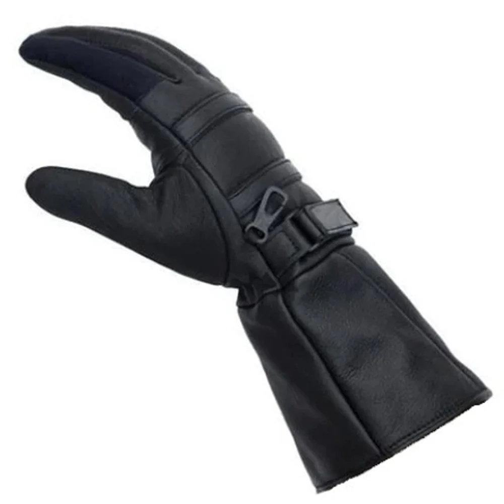 Bikers Gear Motorcycle Gloves Leather Long Gauntlet - Image 3