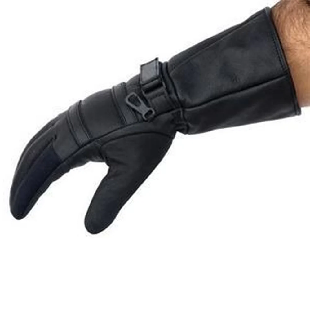 Bikers Gear Motorcycle Gloves Leather Long Gauntlet - Image 6