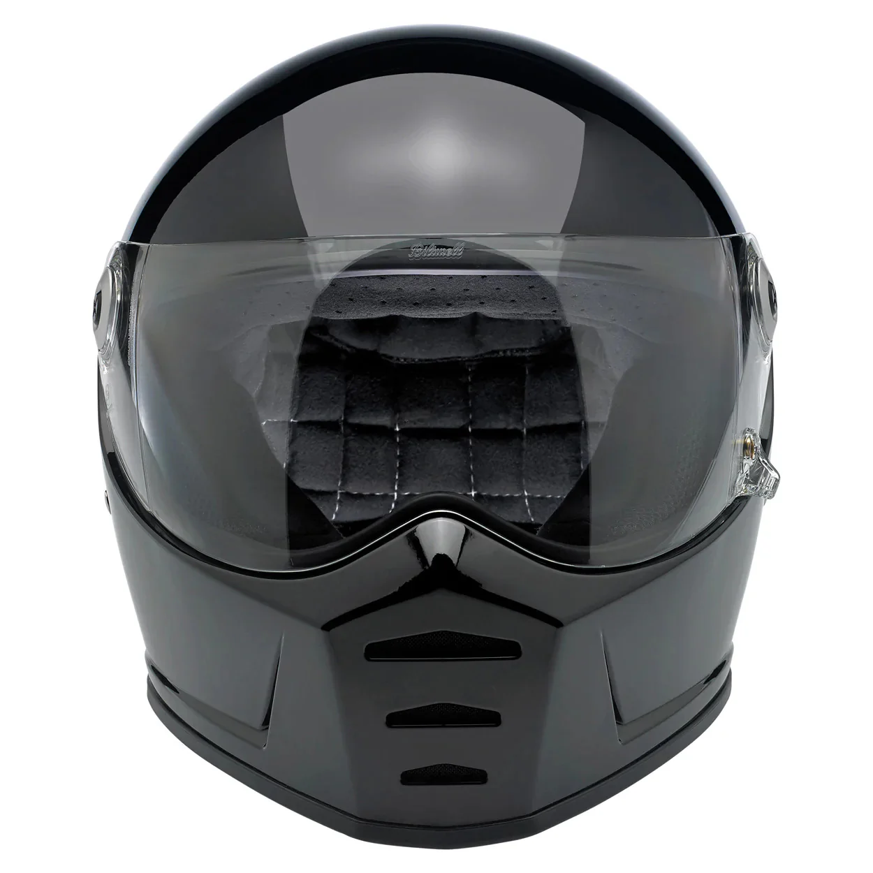 Biltwell Motorcycle Helmet Lane Splitter Gloss Black - Image 6