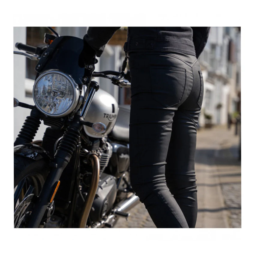 Bull-It Ladies Motorcycle leggings Fury X Covec Black Comfort Stretch - Image 4